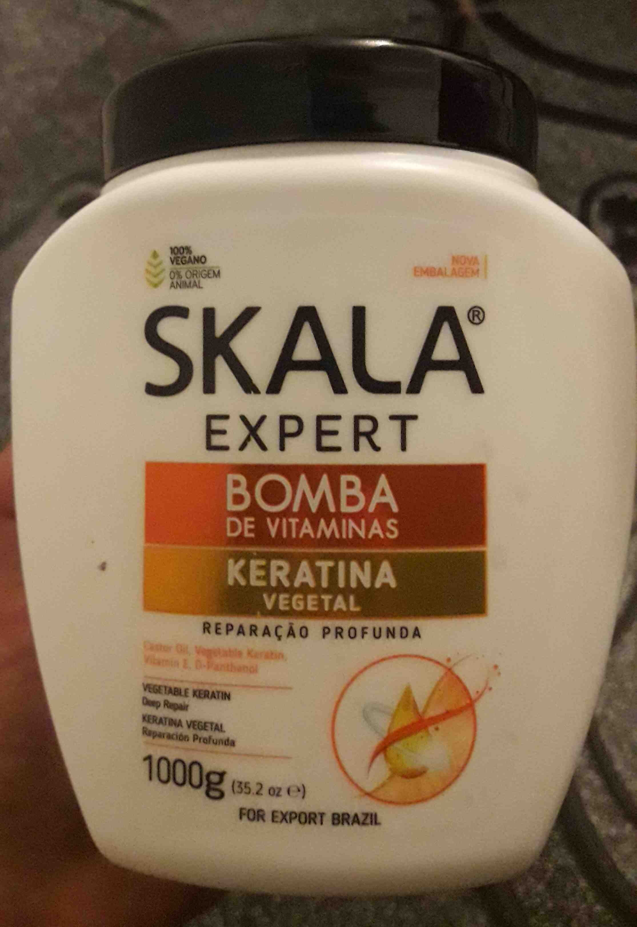 Skala Mascara Cabelo  Keratina Vegetal 1000 Gr