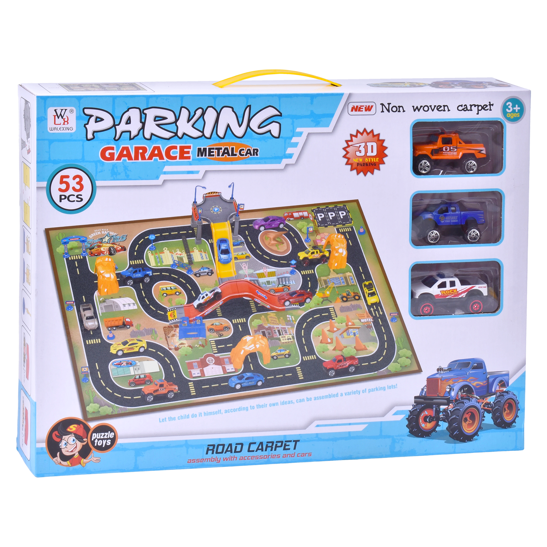 Brinquedo Pista Parking 53 Pcs