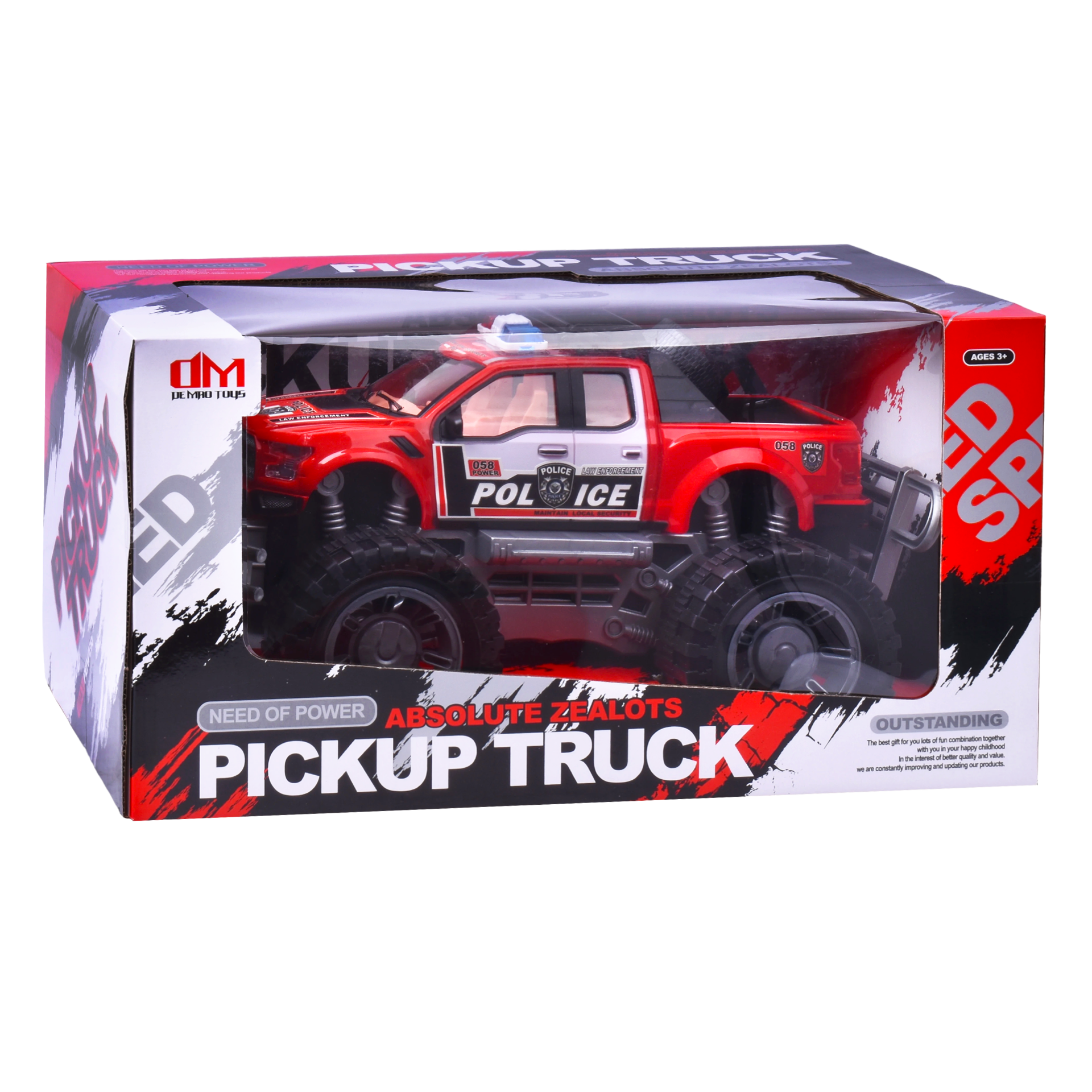 Brinquedo Pickup Truck Police
