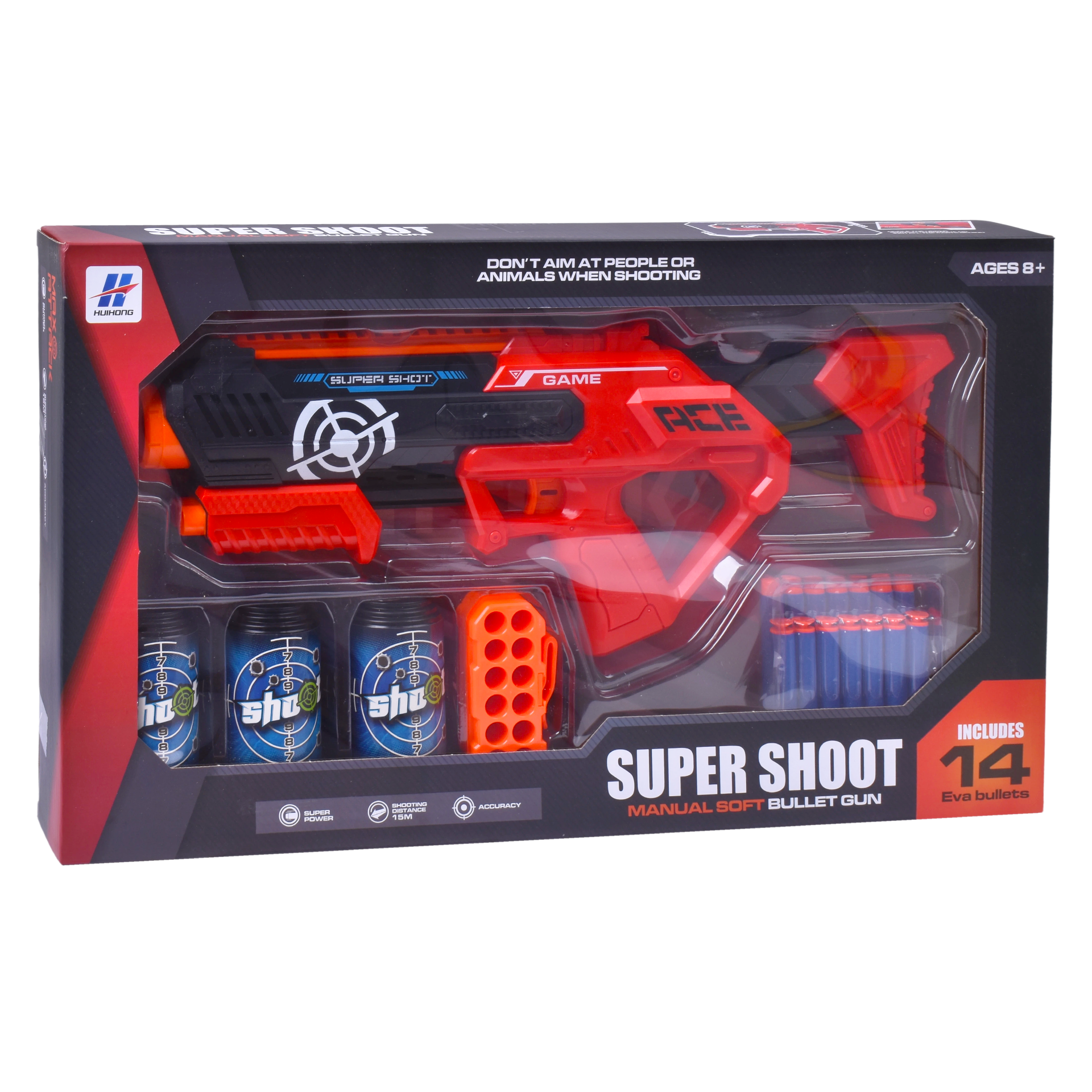 Brinquedo Pistola C/Balas Super