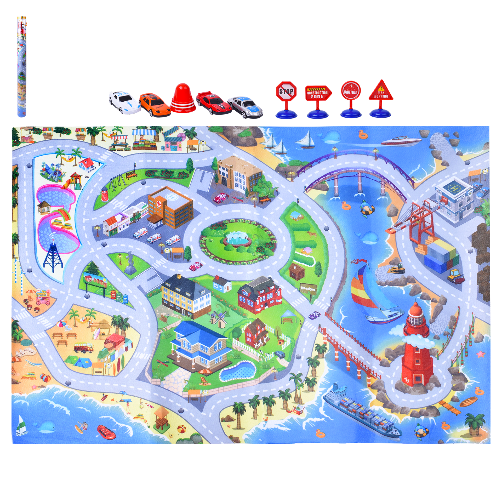Brinquedo Tapete Cidade+Carros
