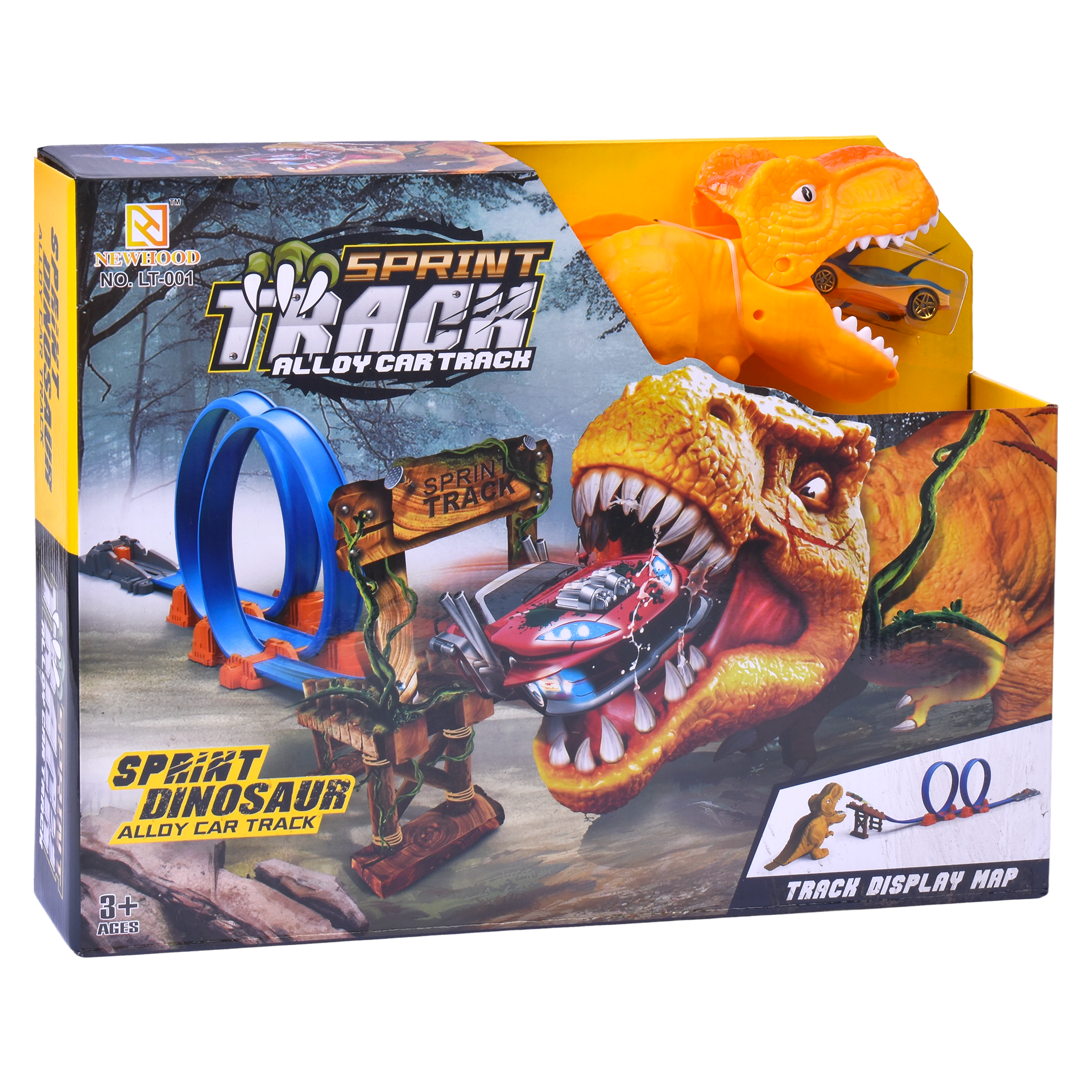 Brinquedo Pista Carros Dinossauro