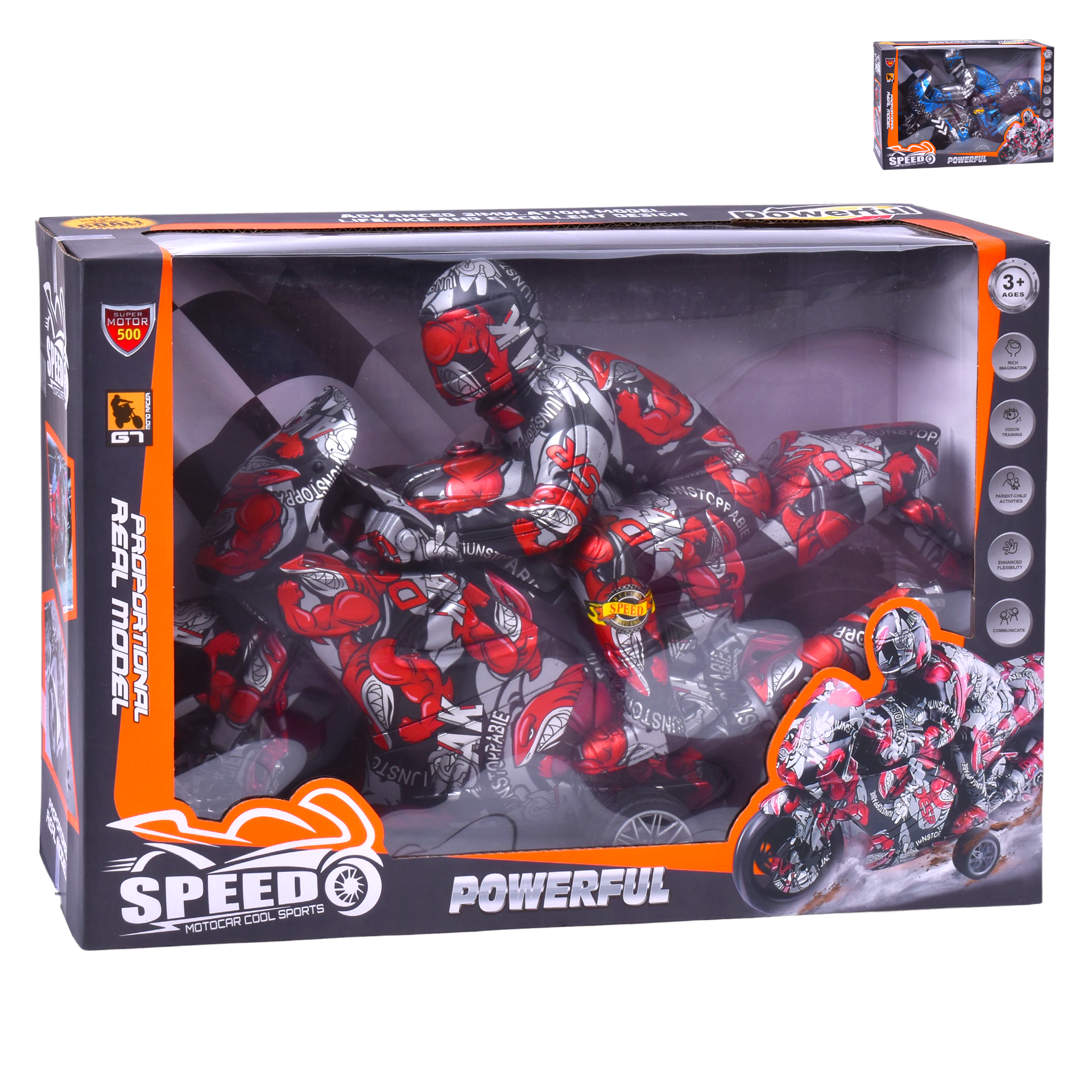 Brinquedo Moto Pista Fricção