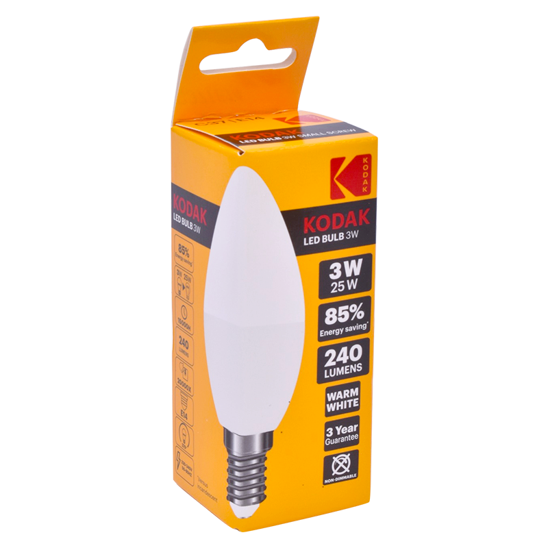 Kodak Lampada Led C37 E14 3W