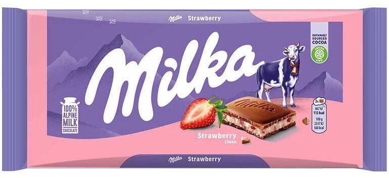 Chocolate Milka Morango 100gr