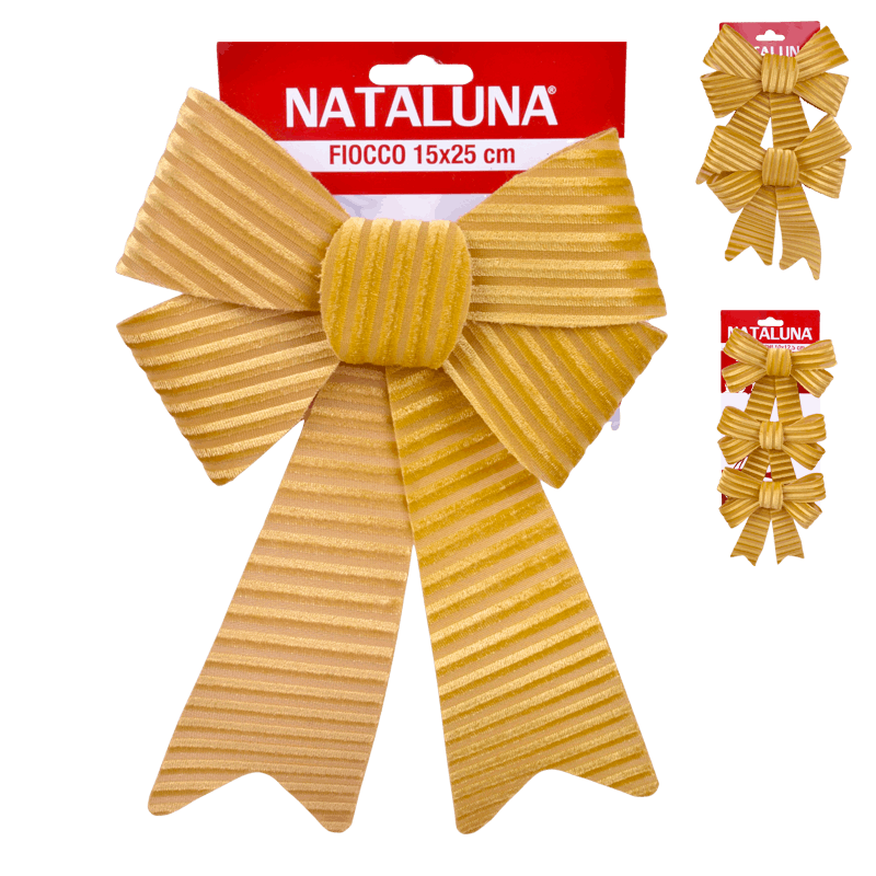 Decoração Natal Laço Dourado
