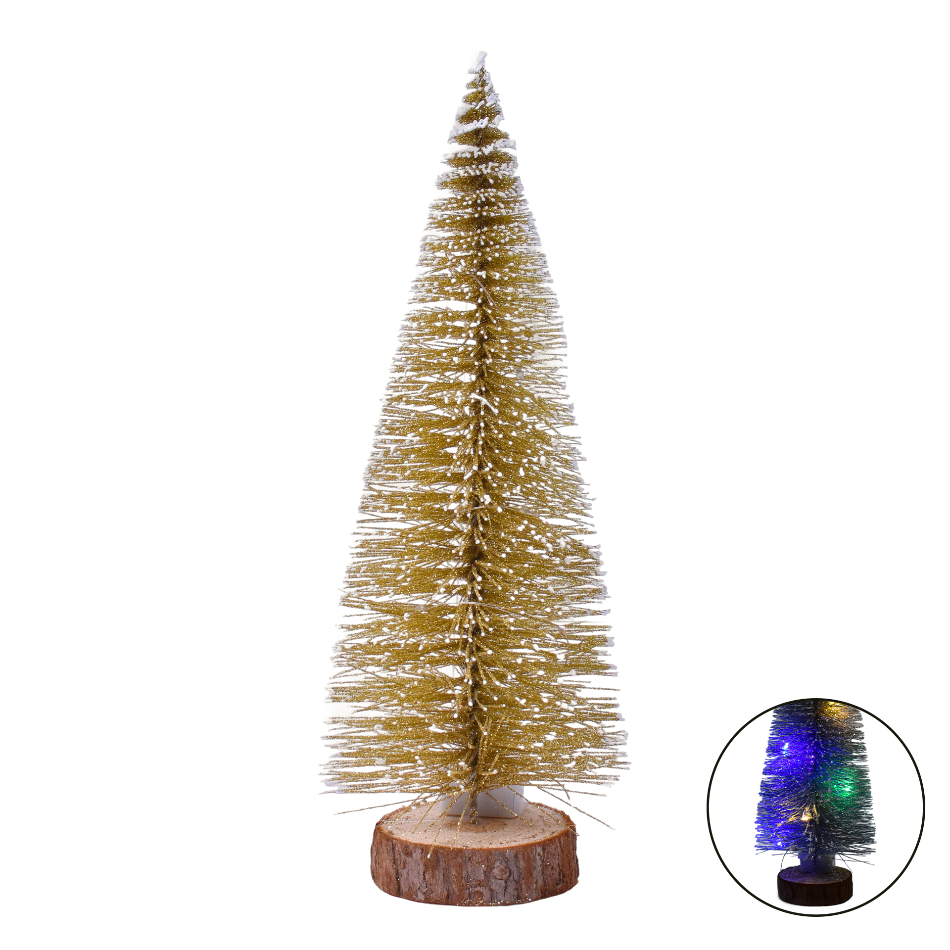 Decoração Natal Arvore C/Luz 24 cm