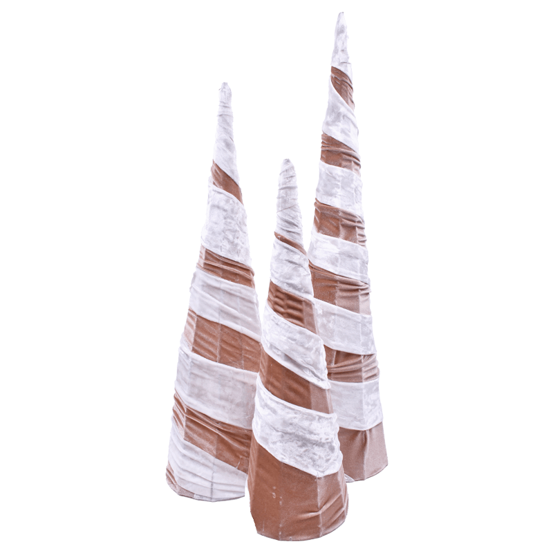 Decoração Natal Arvore Cone Conj.3