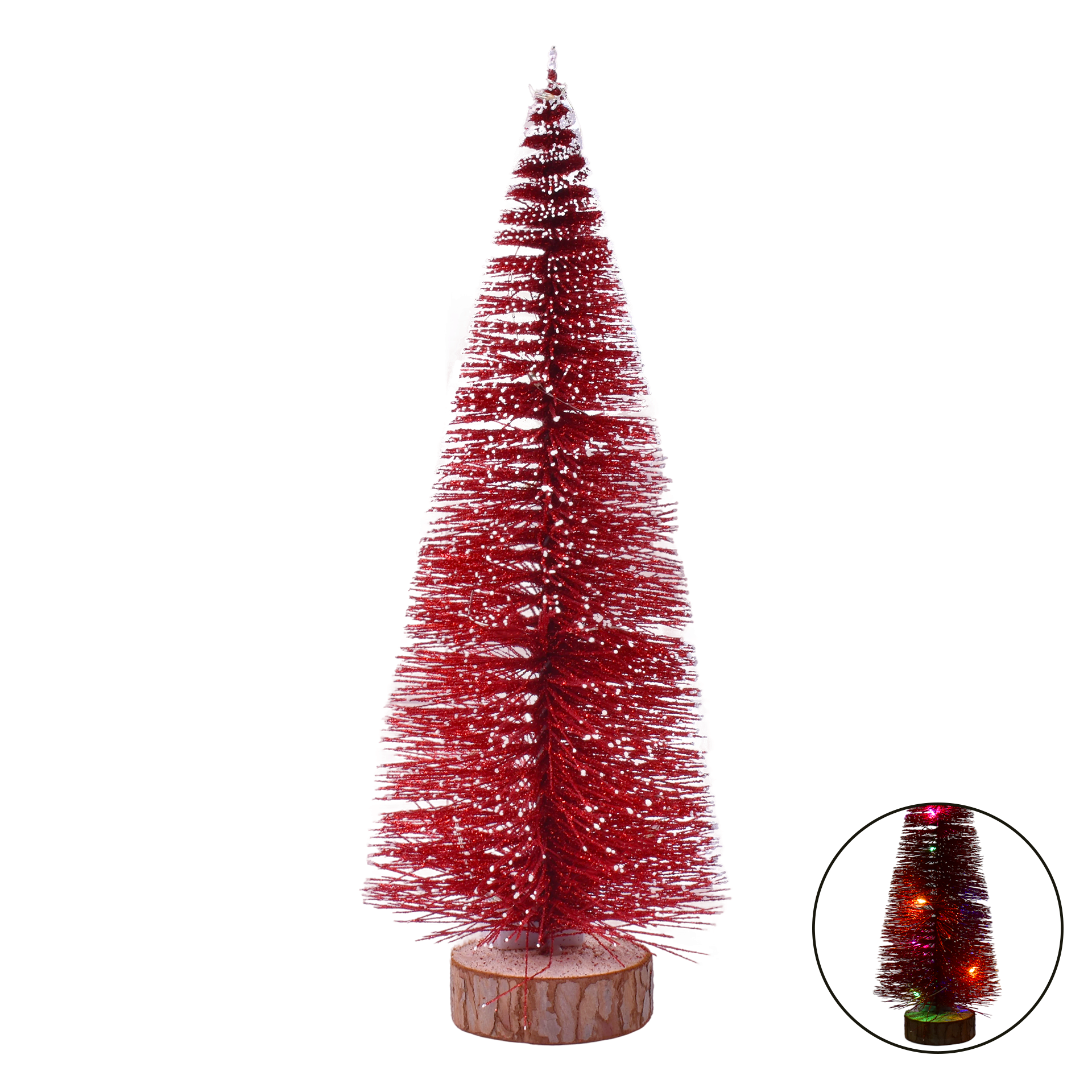Decoração Natal Arvore C/Luz 24 cm