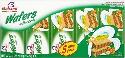 Balconi Wafers Avelâ Pack 5 unid 225 G