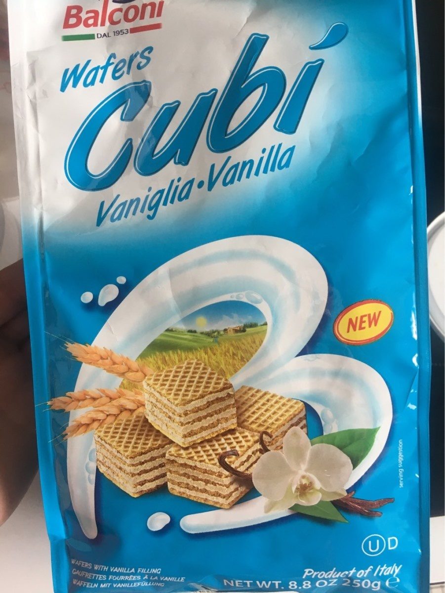 Balconi Wafers Cubi Baunilha 250 Gr