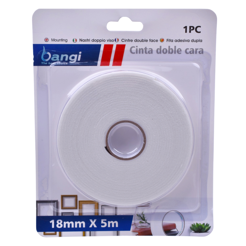 Fita Adesiva Dupla Face 18mm x 5 mt