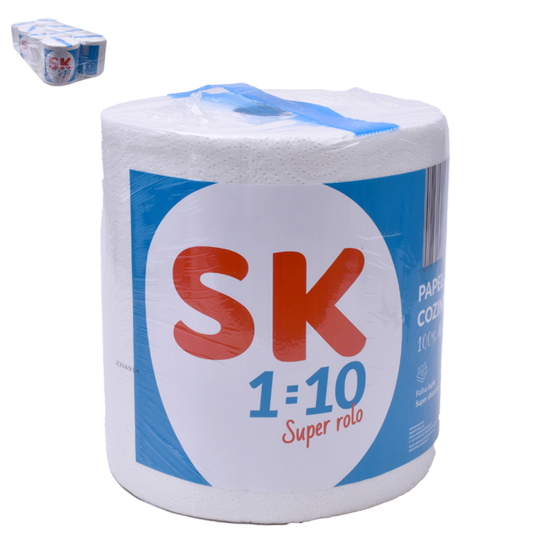 Papel Cozinha SK 1=10 x 8 unid