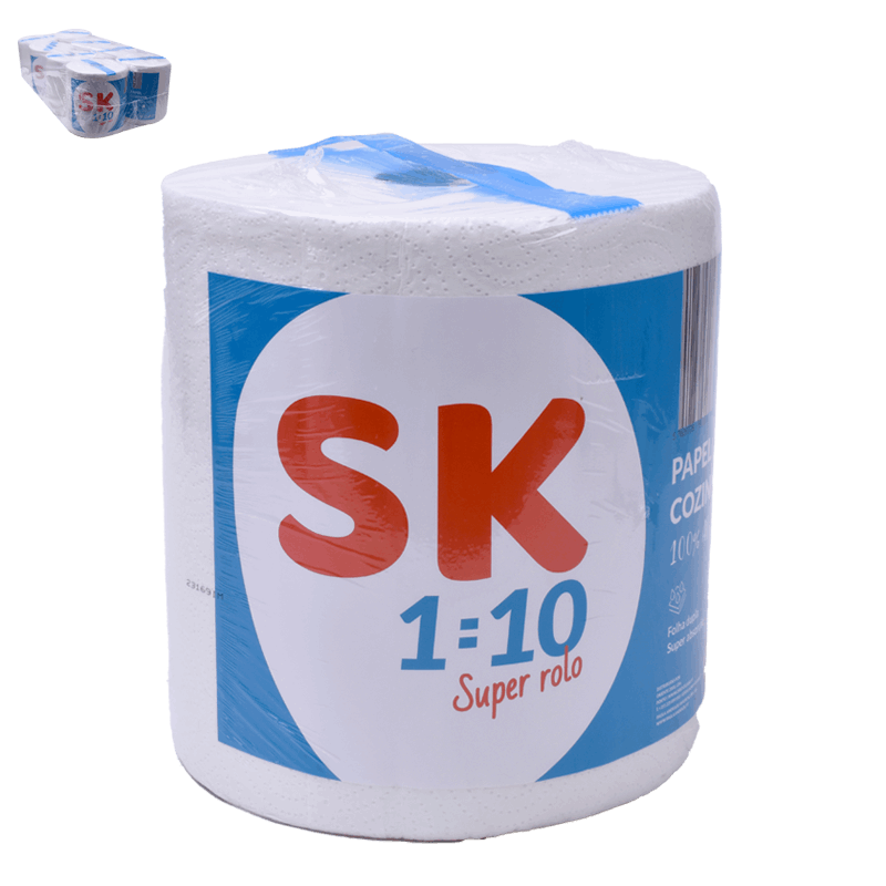 Papel Cozinha SK 1=10 x 8 unid