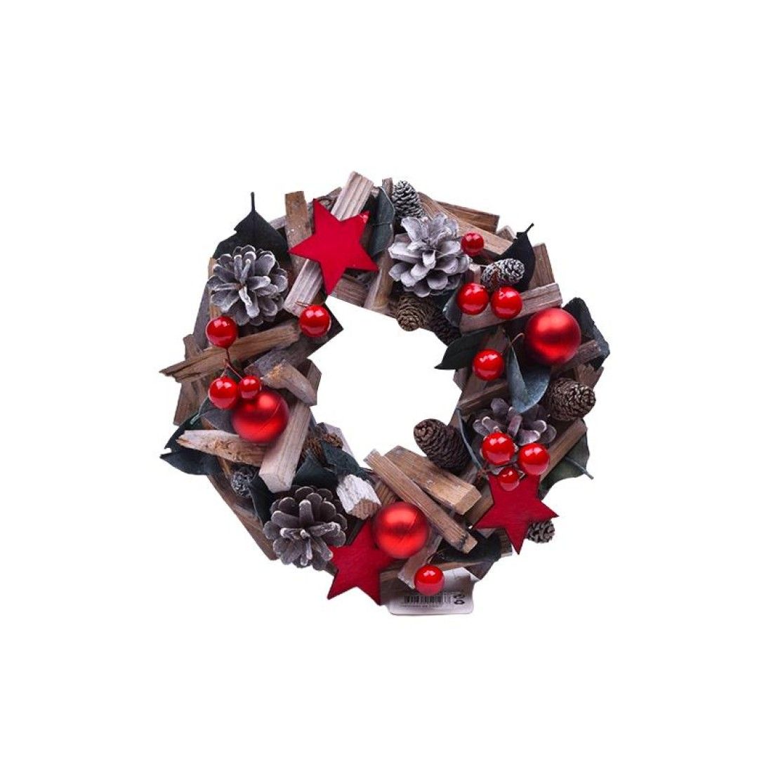 Decoração Natal Coroa 23 x 7 Cm