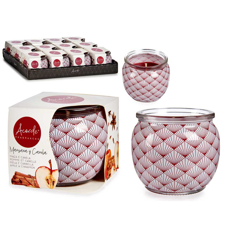 Vela Copo Perfumada  Maçã Canela