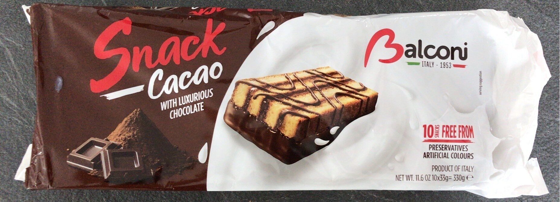 Balconi Snack de Cacau  330 Gr