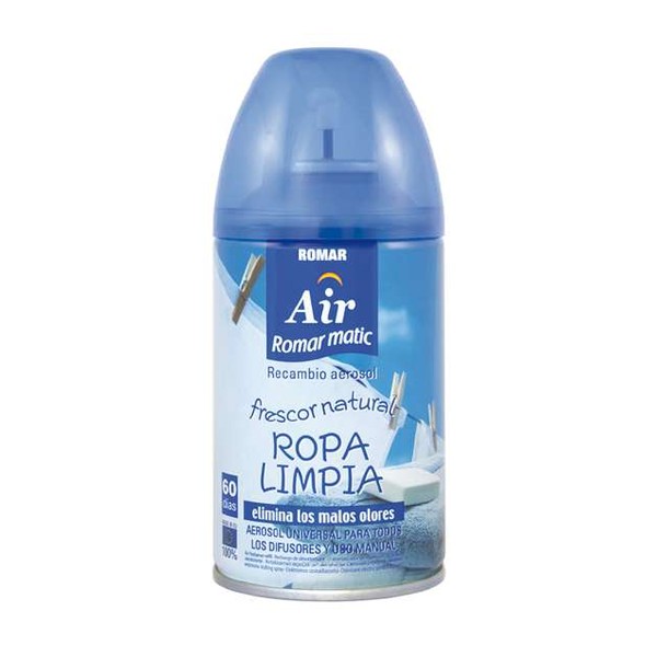 Amb. Spray Roupa Limpa Recarga 250ml  Romar