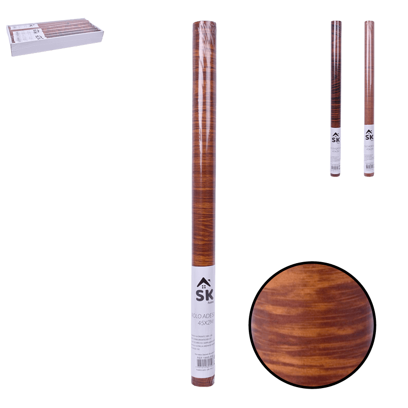 Rolo Adesivo Madeira 45 x 2 mt
