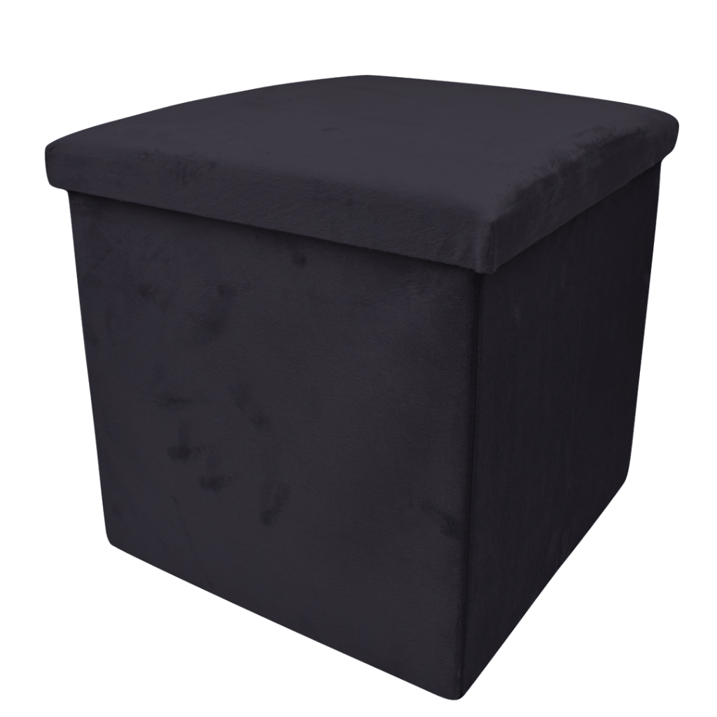 Banco C/Arrumação 38 x 38 cm Preto