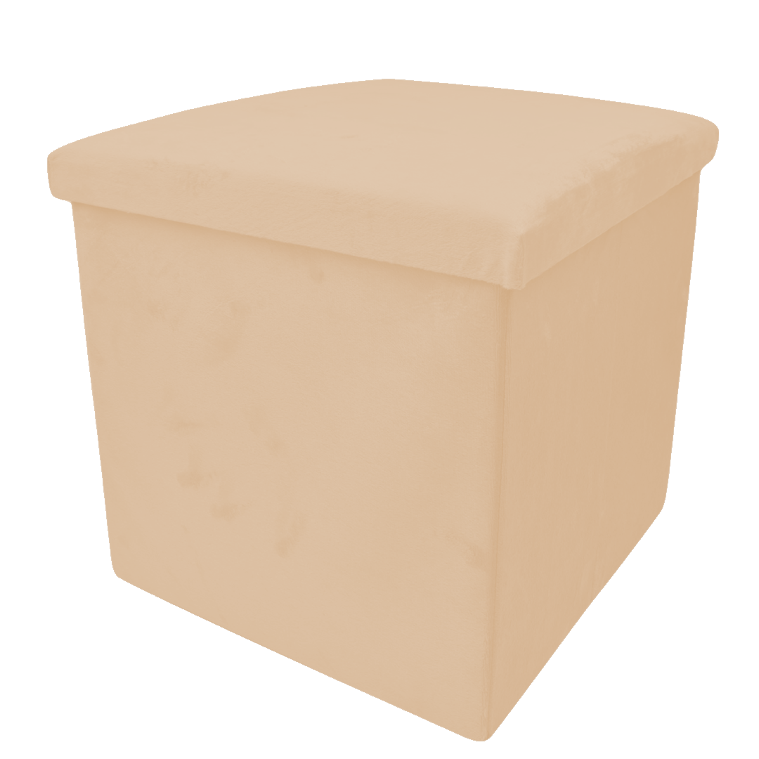 Banco C/Arrumação 38 x 38 cm Bege