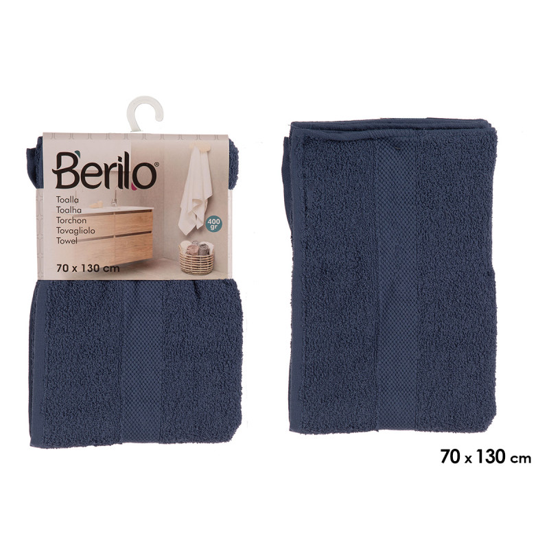Toalha Banho 70 x 130 cm Azul