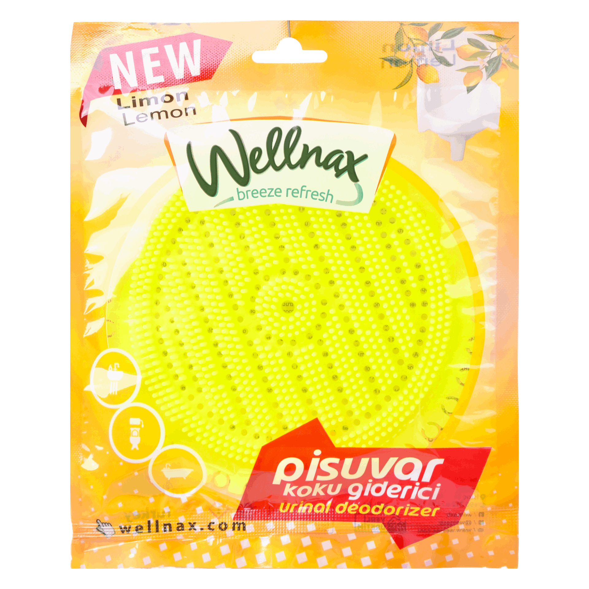 Wellnax Ambientador P/Urinol Limão 50 gr