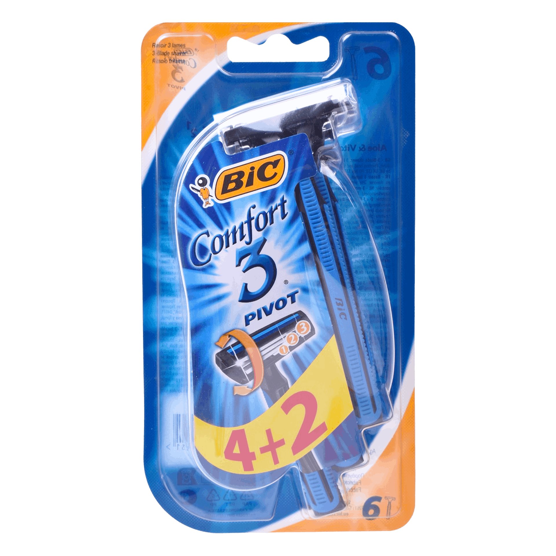 Bic Laminas Confort 3 Pivot  4+2