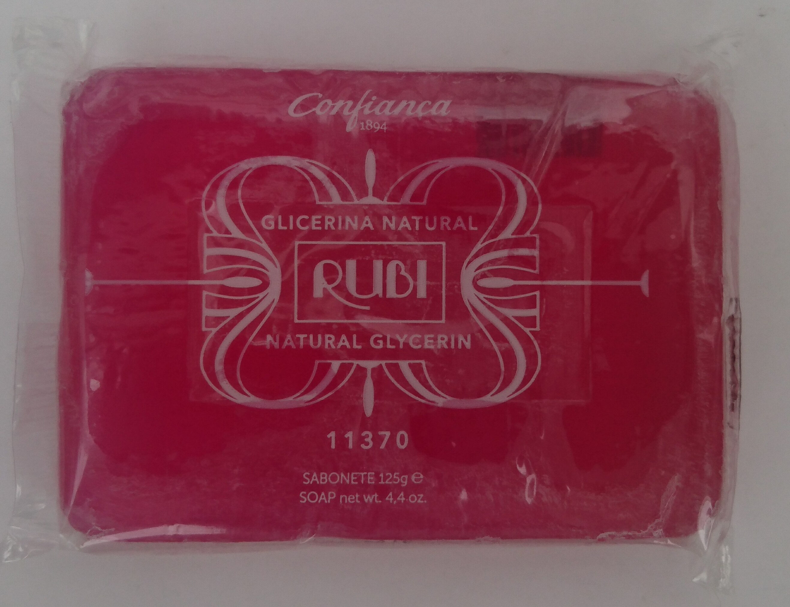Sabonete Glicerina Ruby 125 gr
