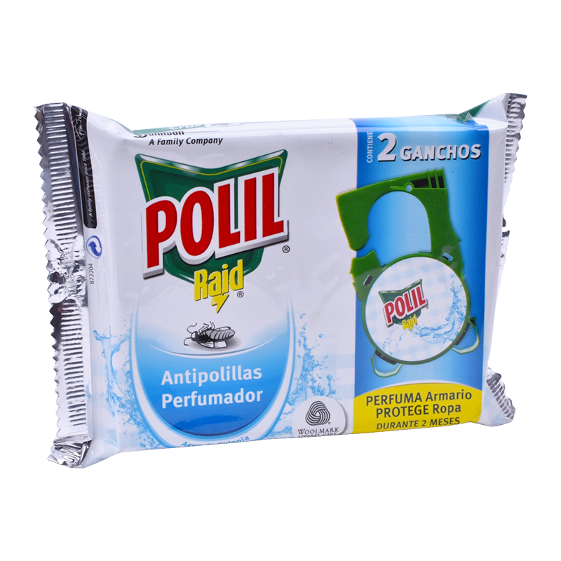Raid Gancho Perfumador Polil 2 unid