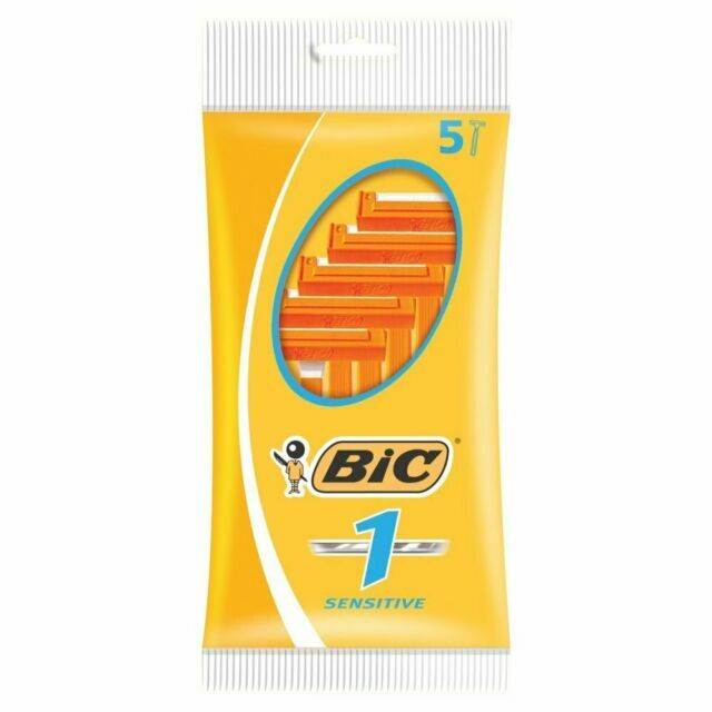 Lâminas Barbear Bic Sensitive 5 Unid