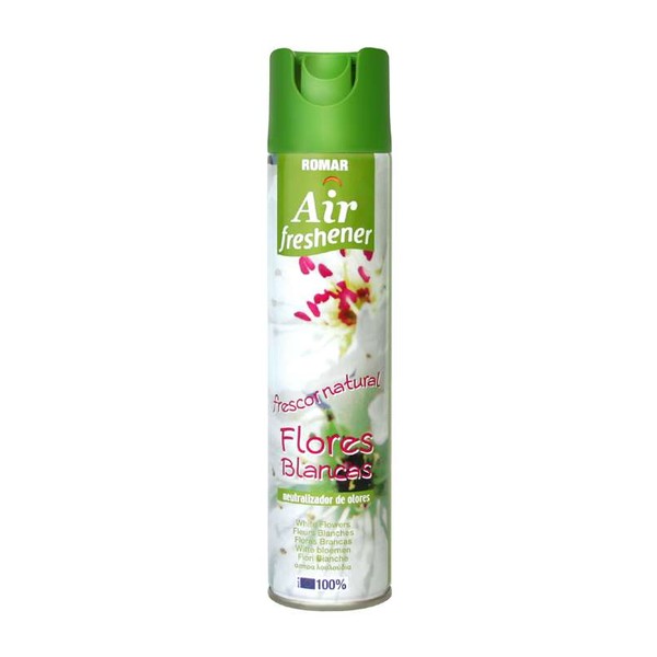 Amb. Spray Flores Brancas  300 ml Romar