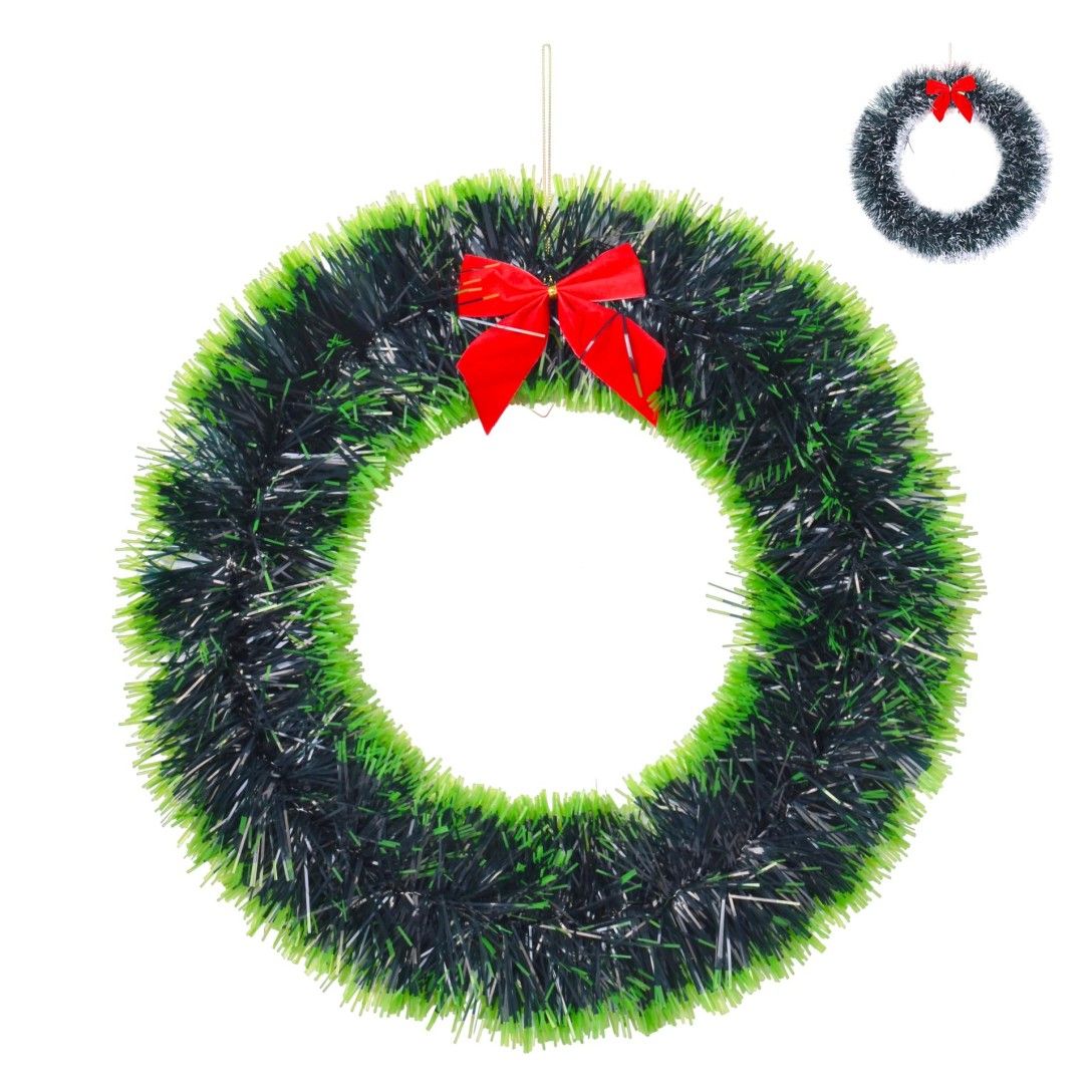 Decoração Natal Coroa Festão 38x11 Cm