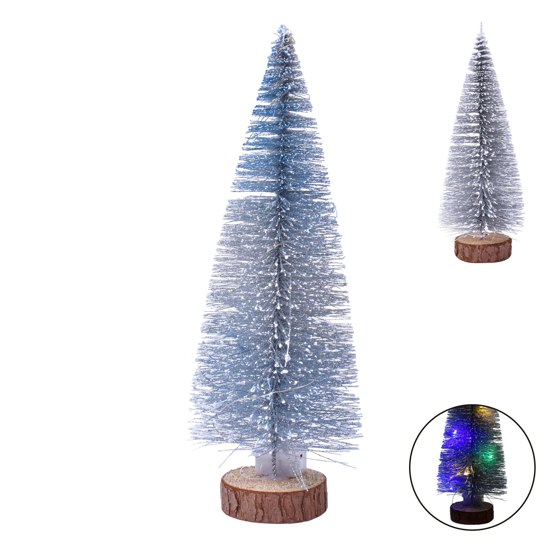 Decoração Natal Arvore C/Luz 24 cm