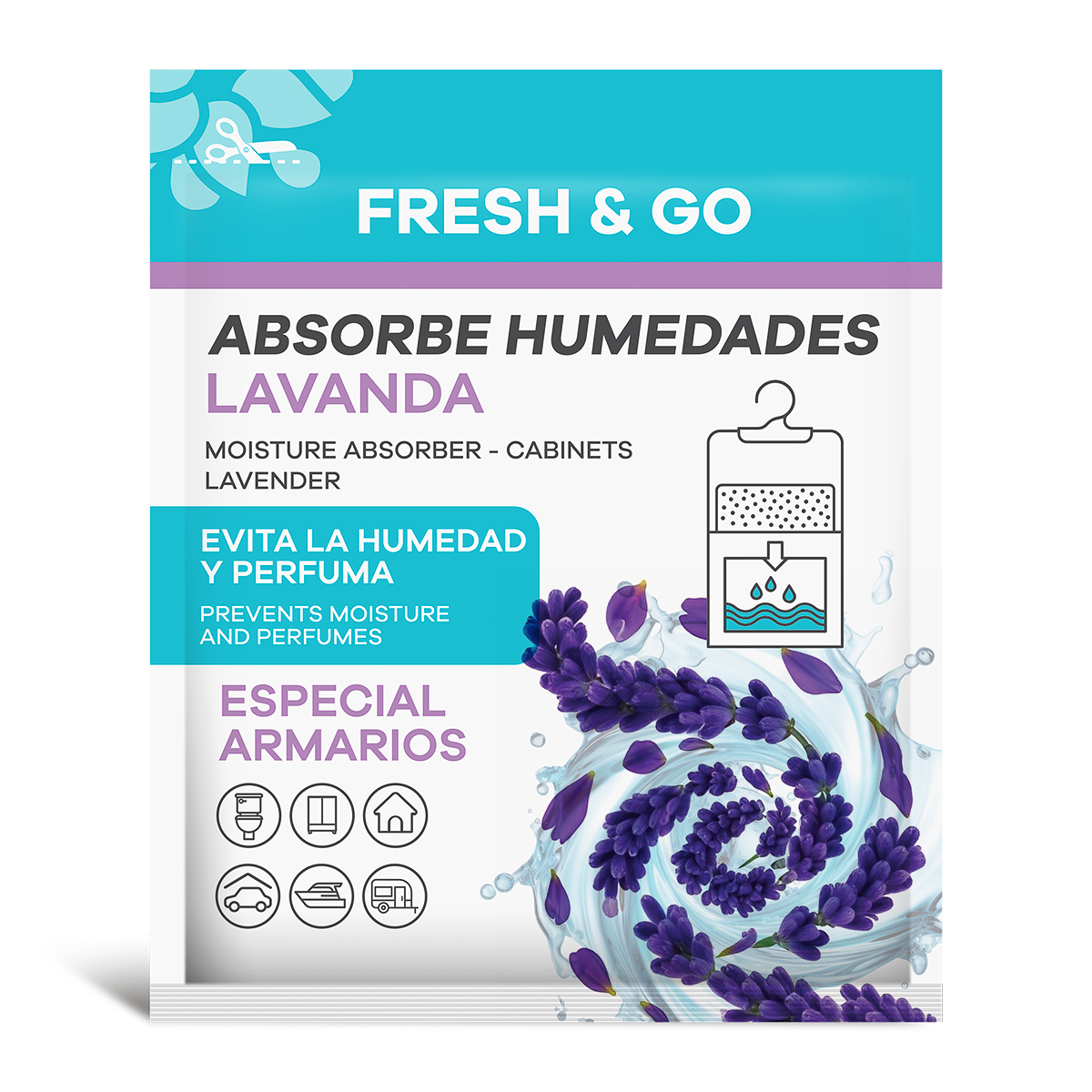 Absorve Humidade Lavanda 100 gr
