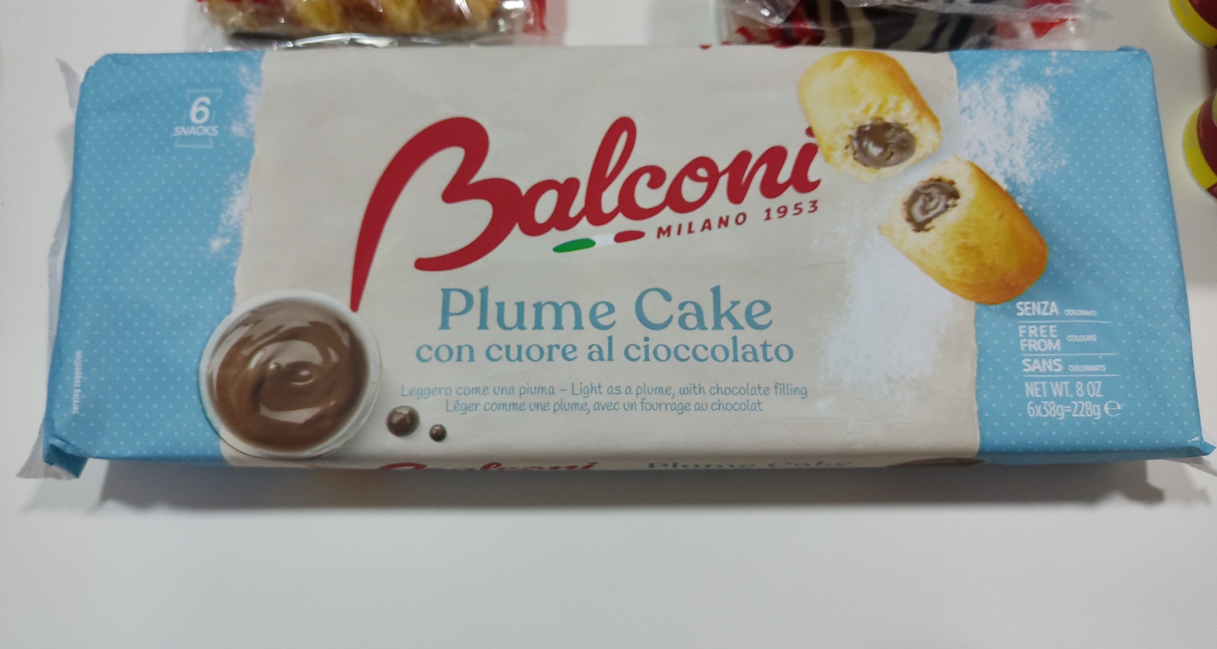 Balconi Plume Cake Chocolate 228 gr