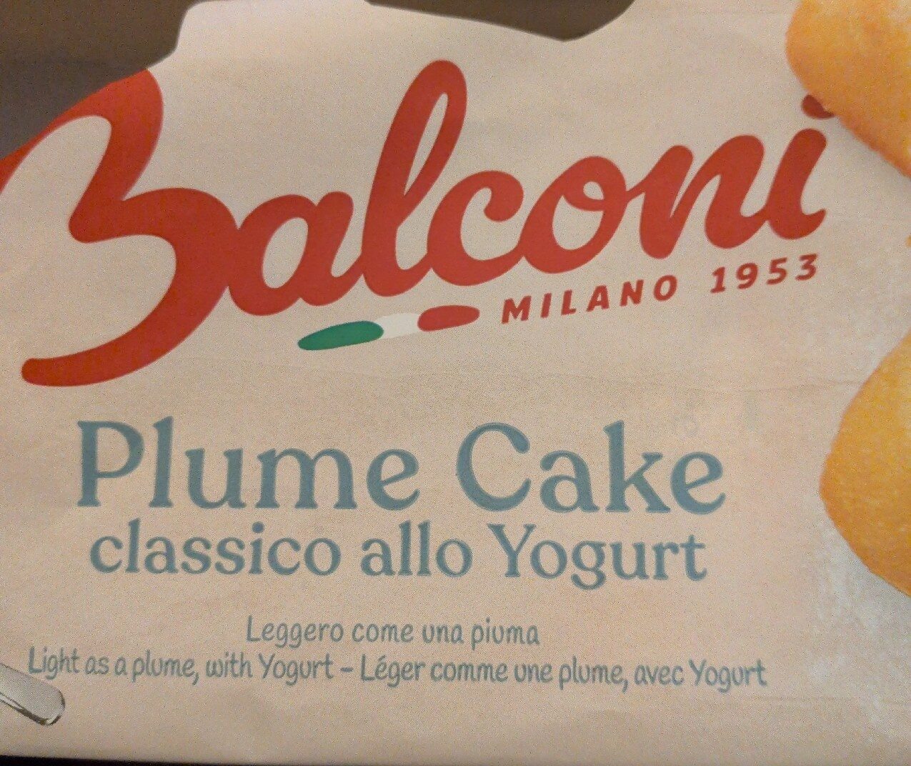Balconi Plume Cake Yogurt 190 gr