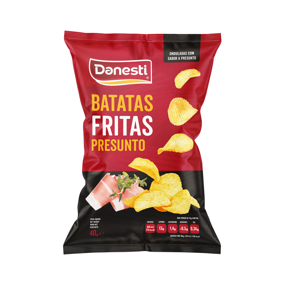 Danesti Batata Frita Ondulada Presunto 40 g