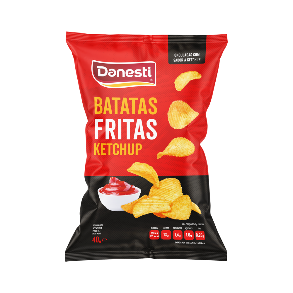 Danesti Batata Frita Ondulada Ketchup 40 g