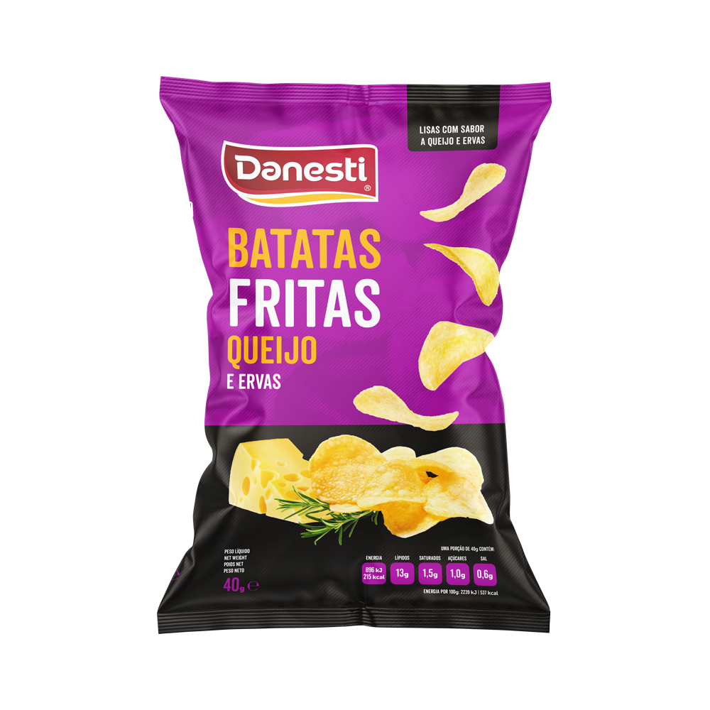 Danesti Batata Frita Queijo e Ervas 40 g