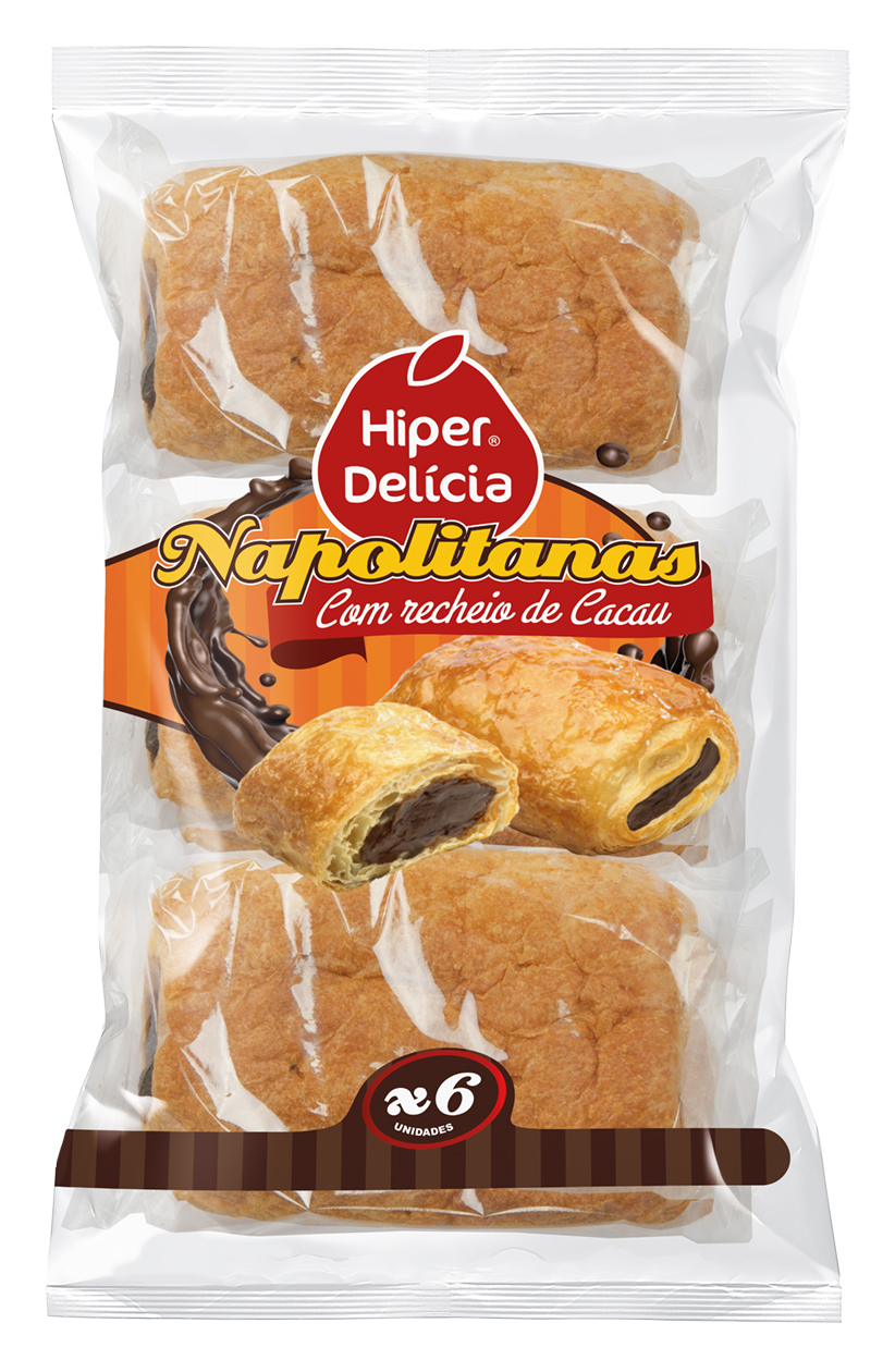 Hiper Delicia Napolitanas Chocolate 6unid. 240 Gr