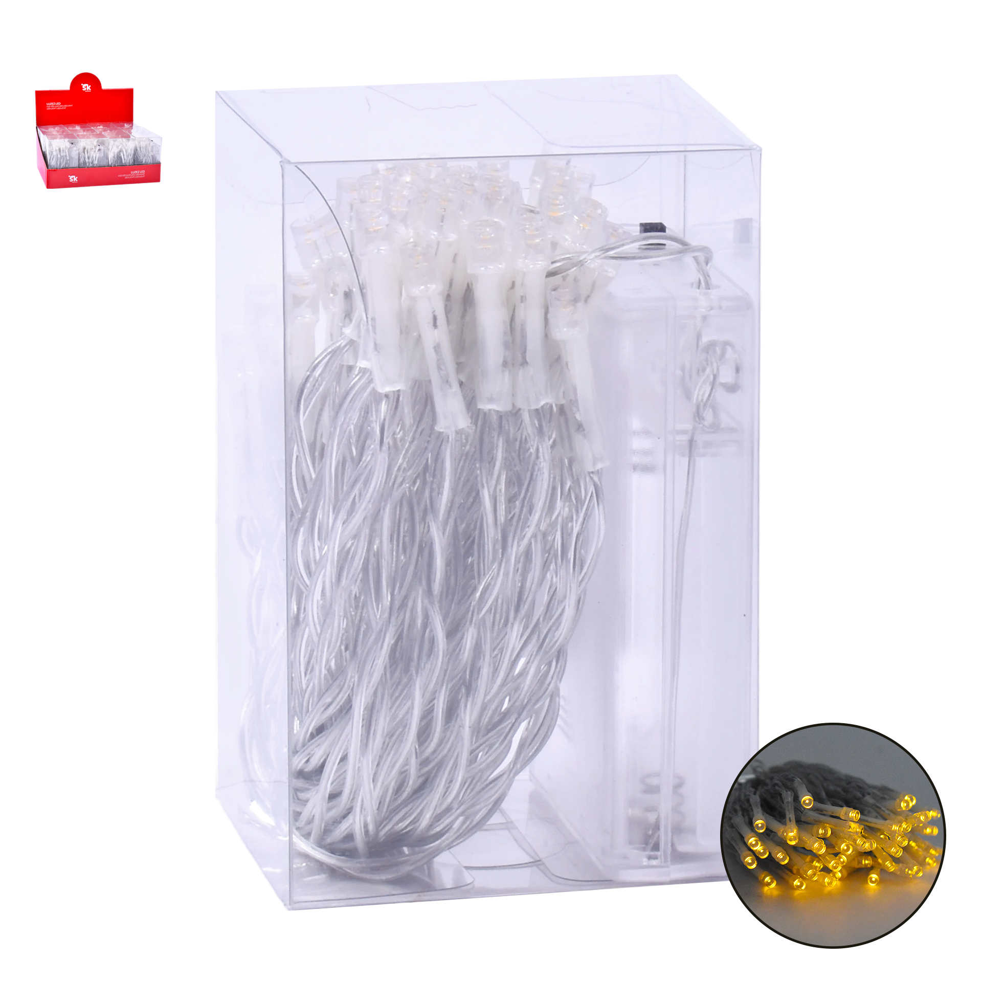 Luzes Natal Led Amarela 7 mt