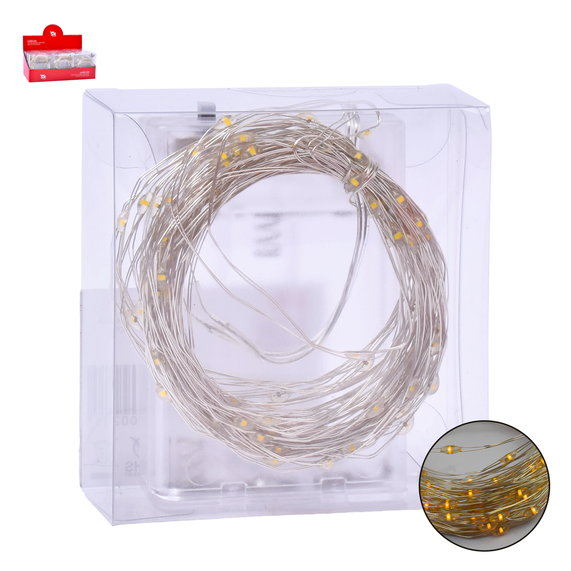 Luzes Natal Led Amarela 10 mt