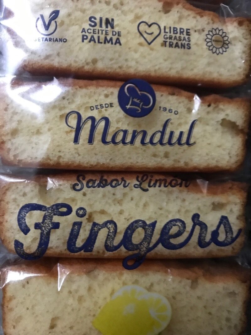Mandul Fingers Limão 210 gr
