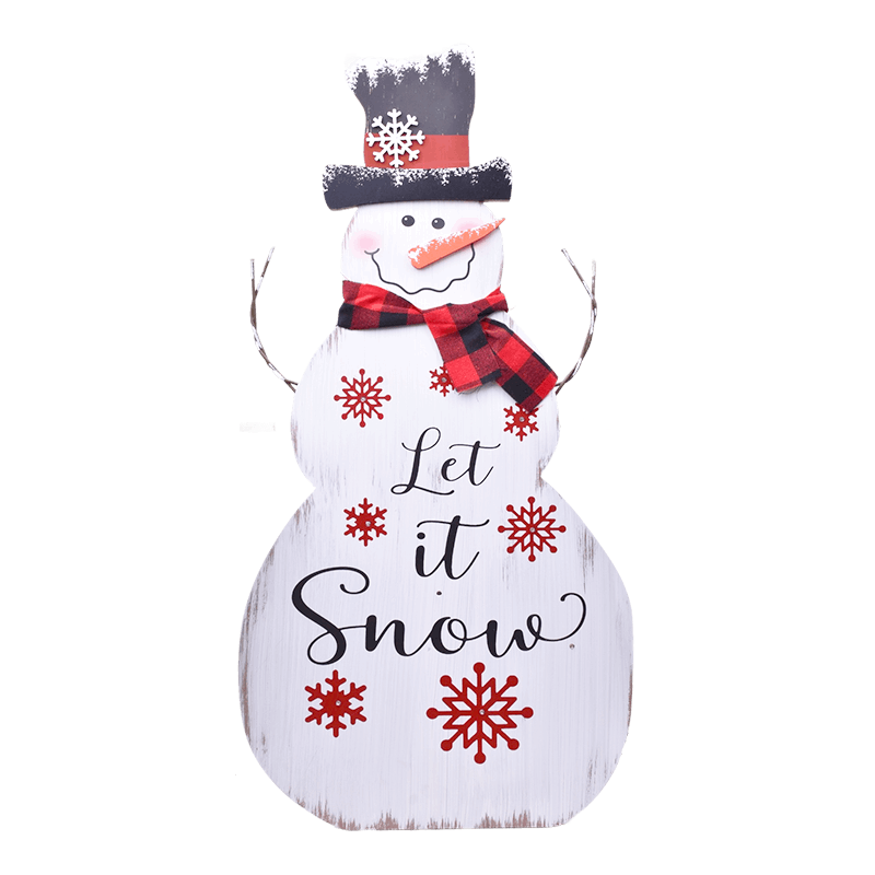 Decoração Boneco Neve C/Luz 80 cm