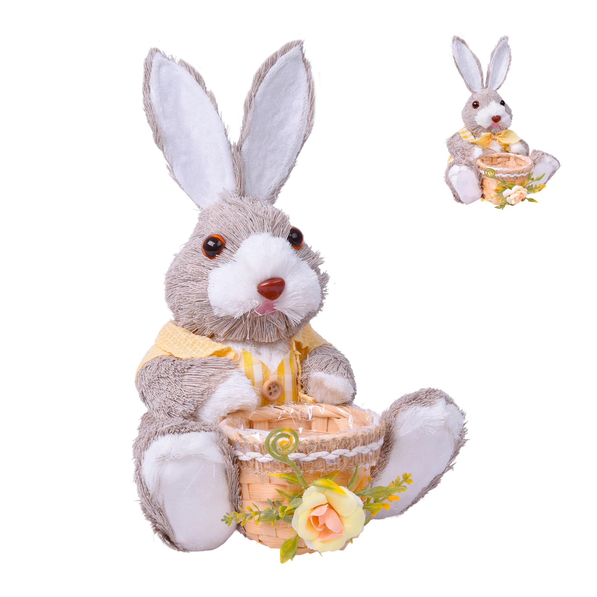 Coelho Pascoa Sentado Decoração 30 cm