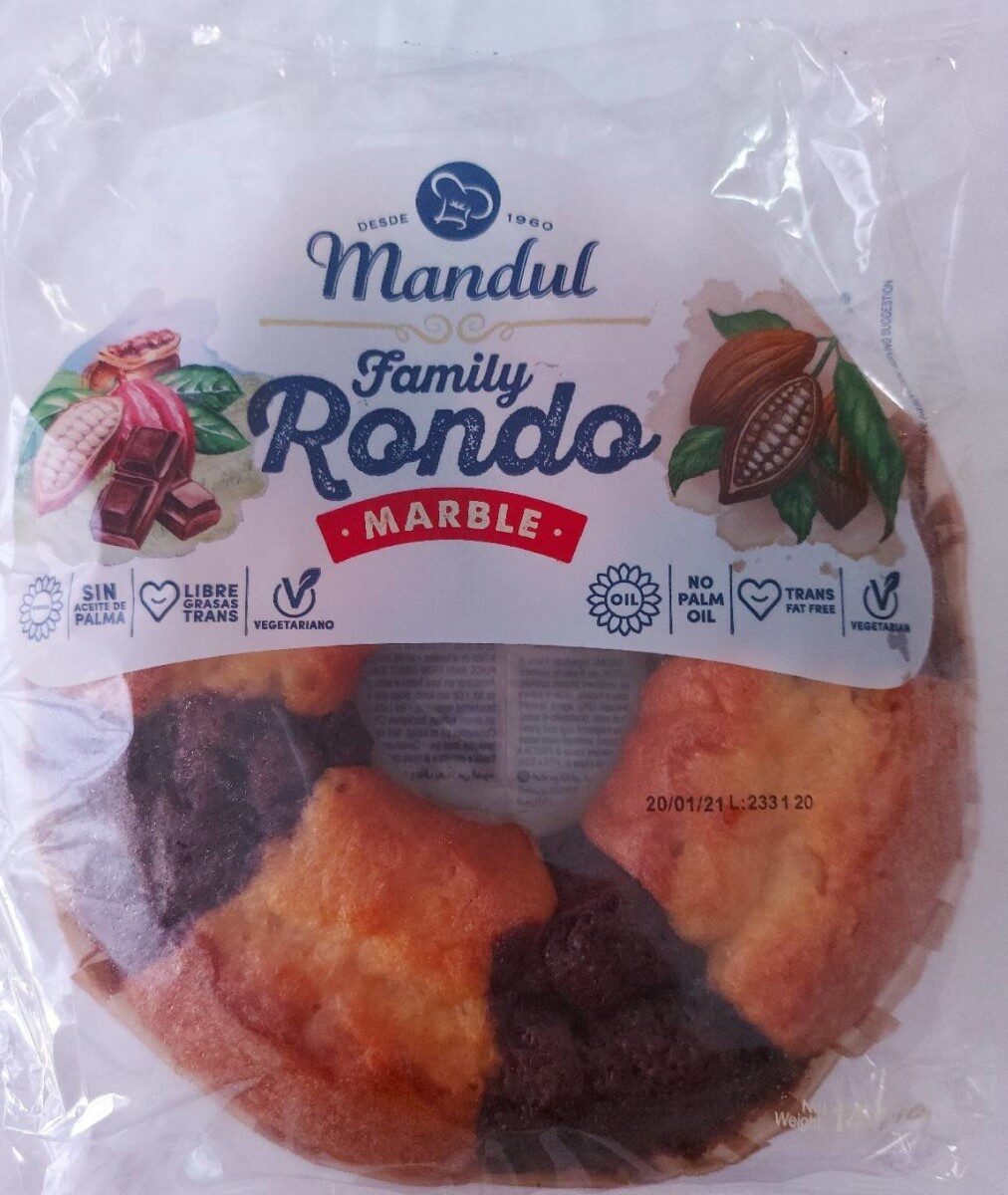 Mandul Rondo Mármore Familiar 400 gr