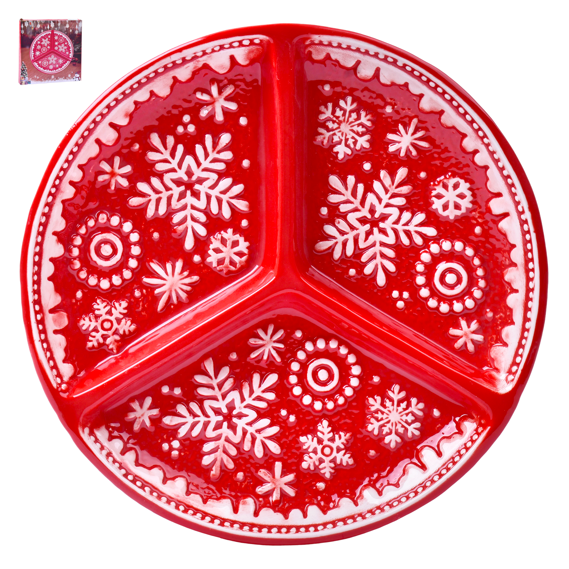 Prato Natal 27x27 x3 cm