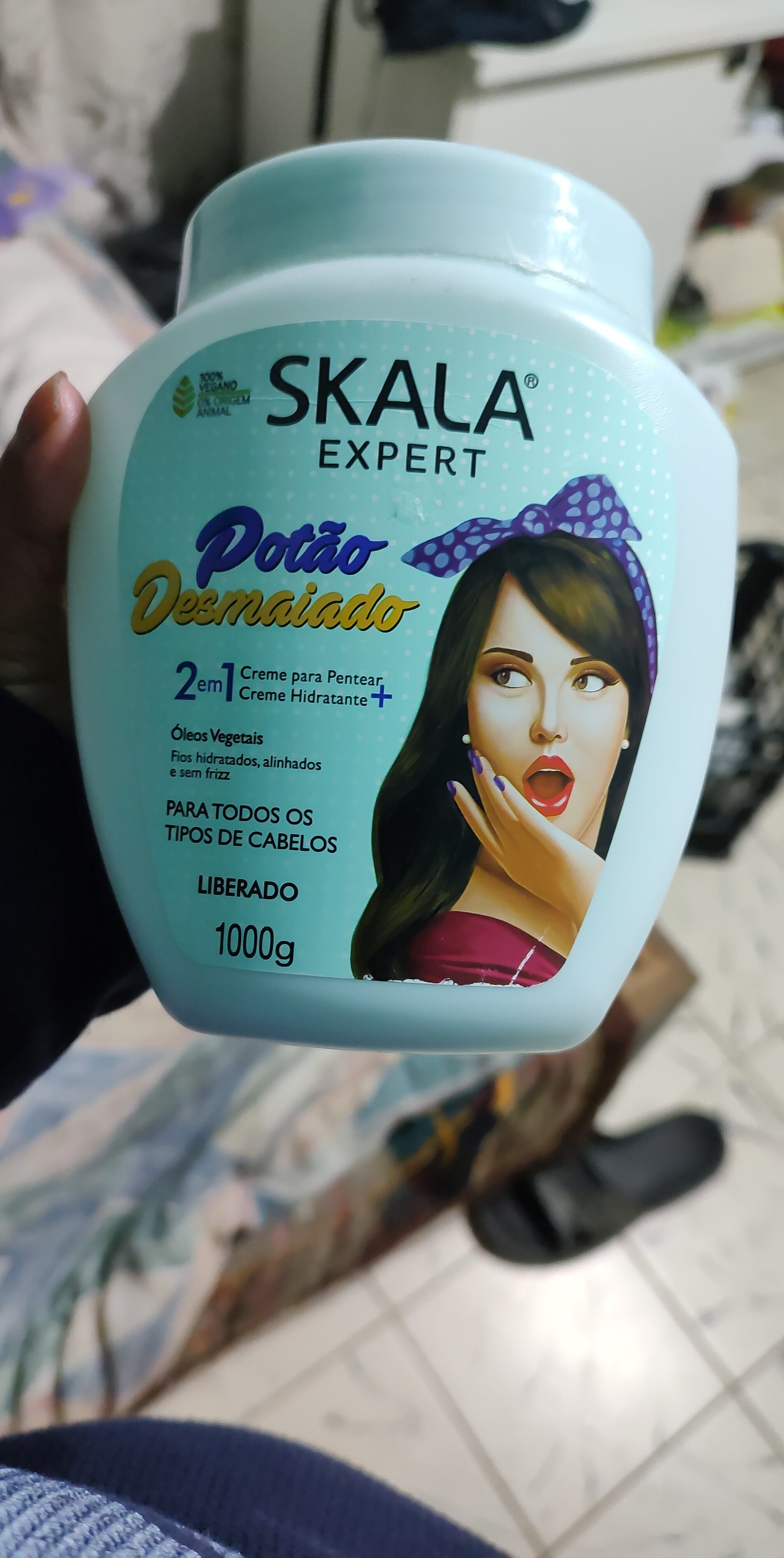 Skala Mascara Cabelo Potão Desmaiado 1000 Gr