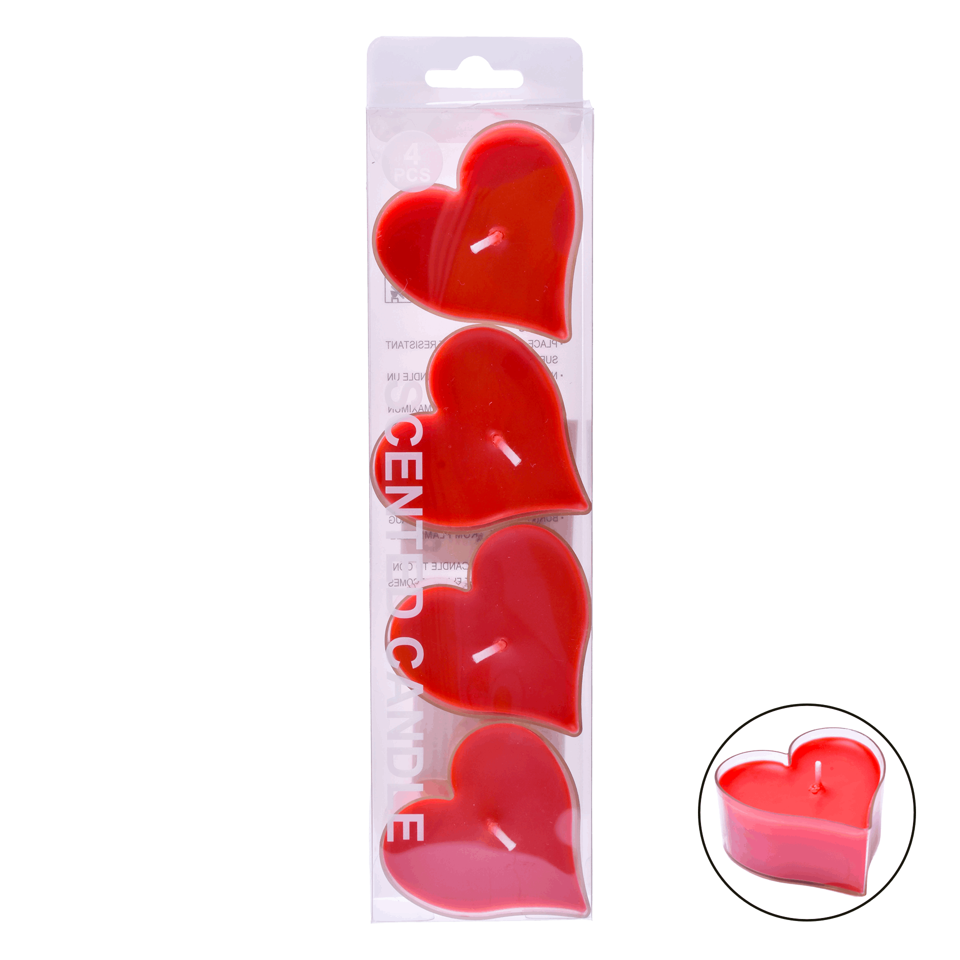 S.Valentim Vela Perfumada Pack 4